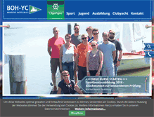 Tablet Screenshot of bocholter-yachtclub.de